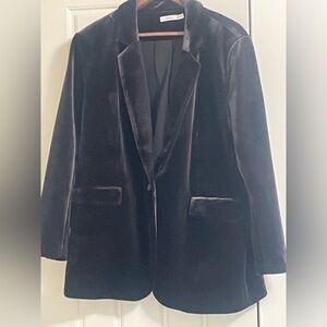 Ricki's Black Velvet Blazer
